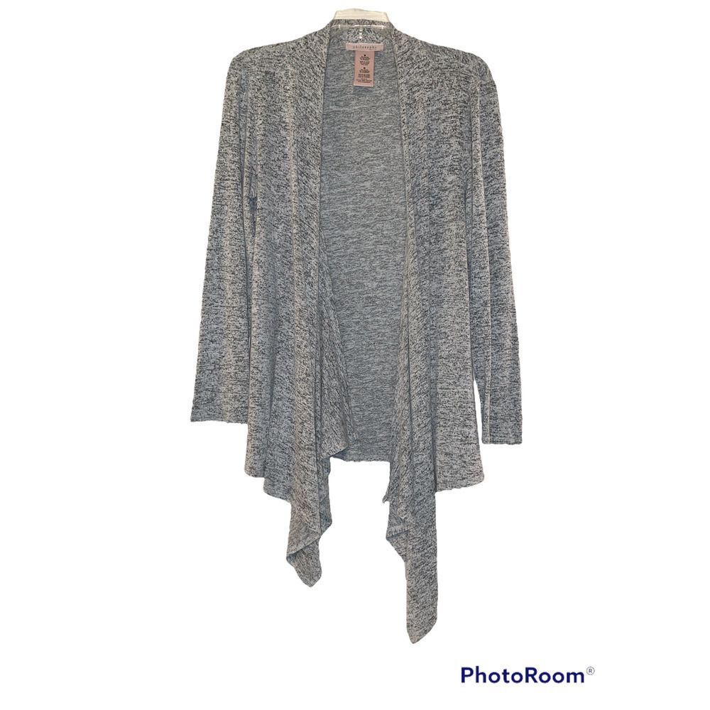 21. Philosophy long sleeved swing cardigan in heather gray size medium